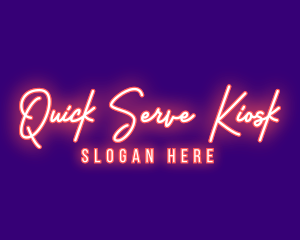 Neon Signature Light logo design