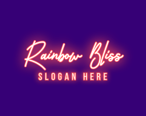 Neon Signature Light logo design