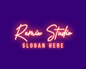 Neon Signature Light logo design