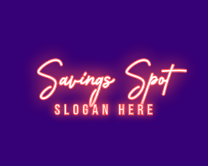 Neon Signature Light logo design