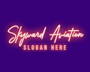 Neon Signature Light logo design