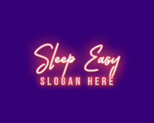 Neon Signature Light logo design