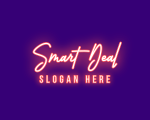 Neon Signature Light logo design