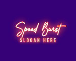 Neon Signature Light logo design