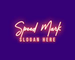 Neon Signature Light logo design