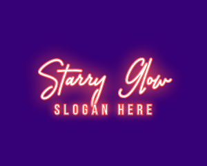 Neon Signature Light logo design