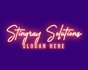 Neon Signature Light logo design