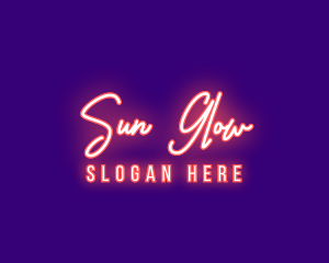 Neon Signature Light logo design