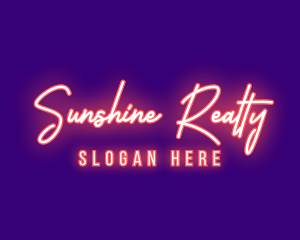 Neon Signature Light logo design