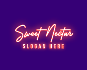 Neon Signature Light logo design