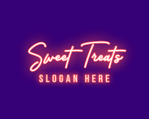 Neon Signature Light logo design