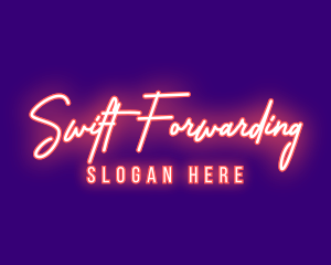 Neon Signature Light logo design