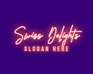 Neon Signature Light logo design