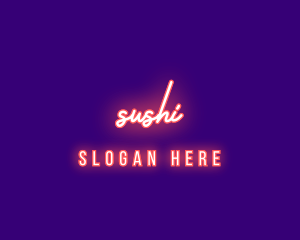 Neon Signature Light logo design