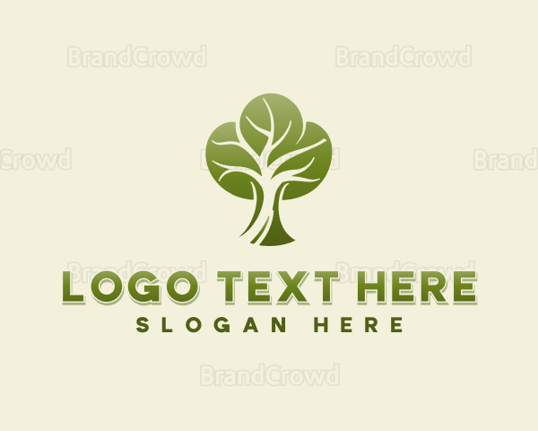 Tree Planting Growth Logo