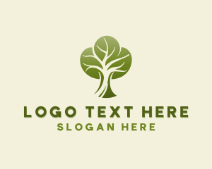 Conservation - Tree Planting Growth logo design