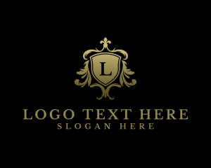 Financial - Premium Ornate Crest Shield logo design