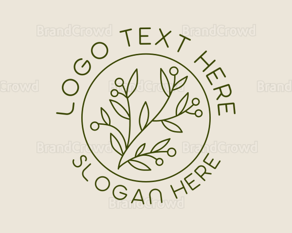 Organic Plant Garden Logo