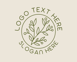 Eco - Organic Plant Garden logo design