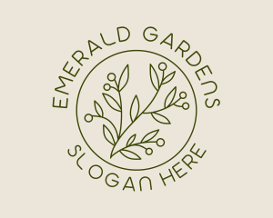 Organic Plant Garden  logo design