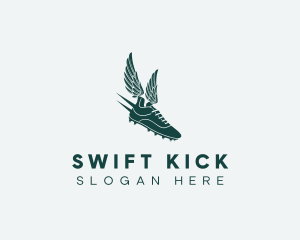 Soccer Wing Shoe League logo design