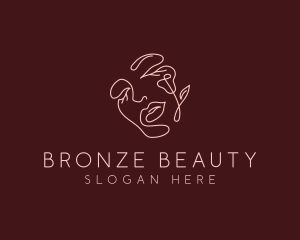 Floral Beauty Face logo design