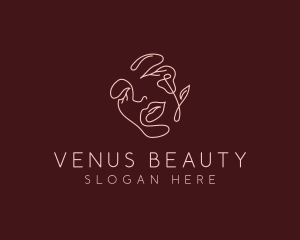 Floral Beauty Face logo design