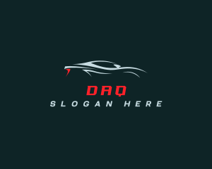 Racing Car Silhouette Logo