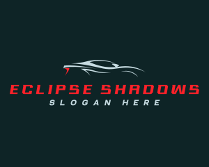 Racing Car Silhouette logo design