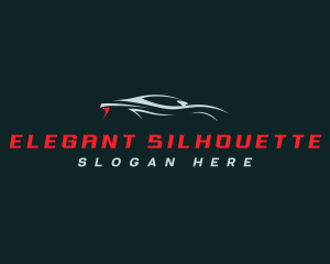 Silhouette - Racing Car Silhouette logo design