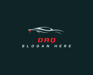 Driver - Racing Car Silhouette logo design