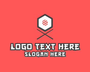 Sushi Train - Sushi Chopsticks Restaurant logo design