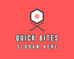 Sushi Chopsticks Restaurant logo design