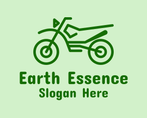 Dirt - Green Dirt Bike logo design
