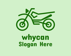 Bicycle Tournament - Green Dirt Bike logo design