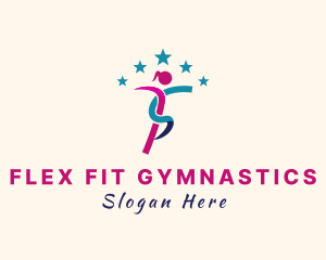 Gymnastics - Female Gymnastics Athlete logo design