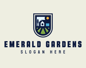 House Gardener Landscaping logo design