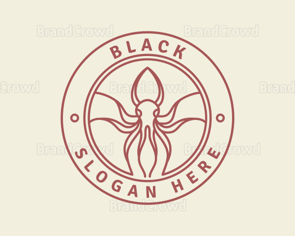 Seafood Squid Restaurant Logo