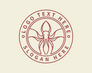 Sea Monster - Seafood Squid Restaurant logo design