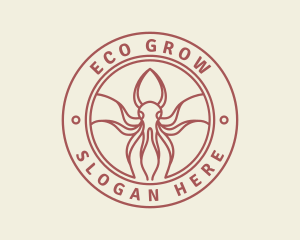 Seafood Squid Restaurant logo design