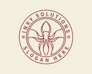 Squid - Seafood Squid Restaurant logo design