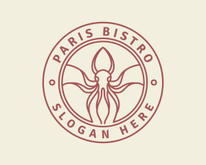 Seafood Squid Restaurant logo design