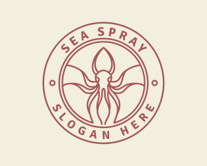 Seafood Squid Restaurant logo design