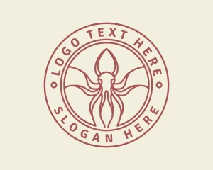 Seafood Squid Restaurant Logo