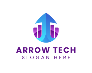 Startup Arrow Graph  logo design