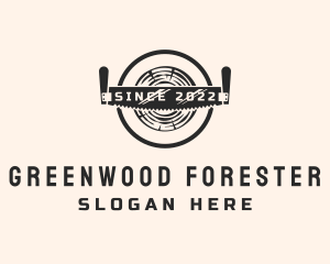 Lumber Wood Saw  logo design