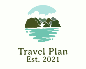 Itinerary - Island Tropical Vacation logo design