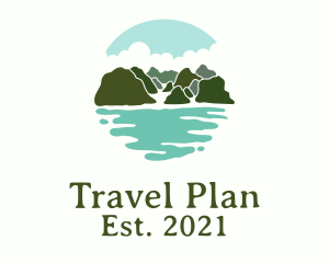 Island Tropical Vacation logo design