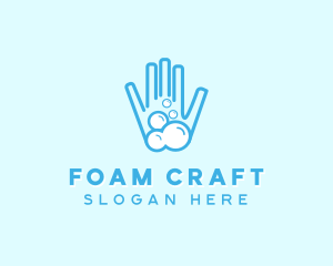 Foam - Bubble Soap Hand Sanitizer logo design