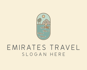 Lake Yacht Travel logo design